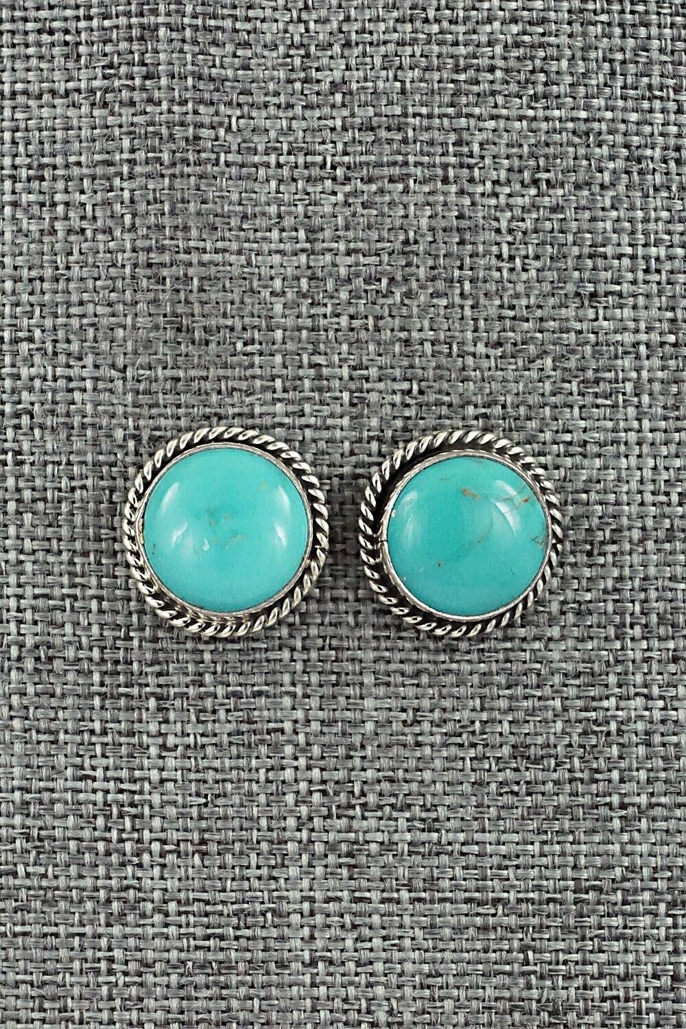 Turquoise & Sterling Silver Earrings - Marco Begaye