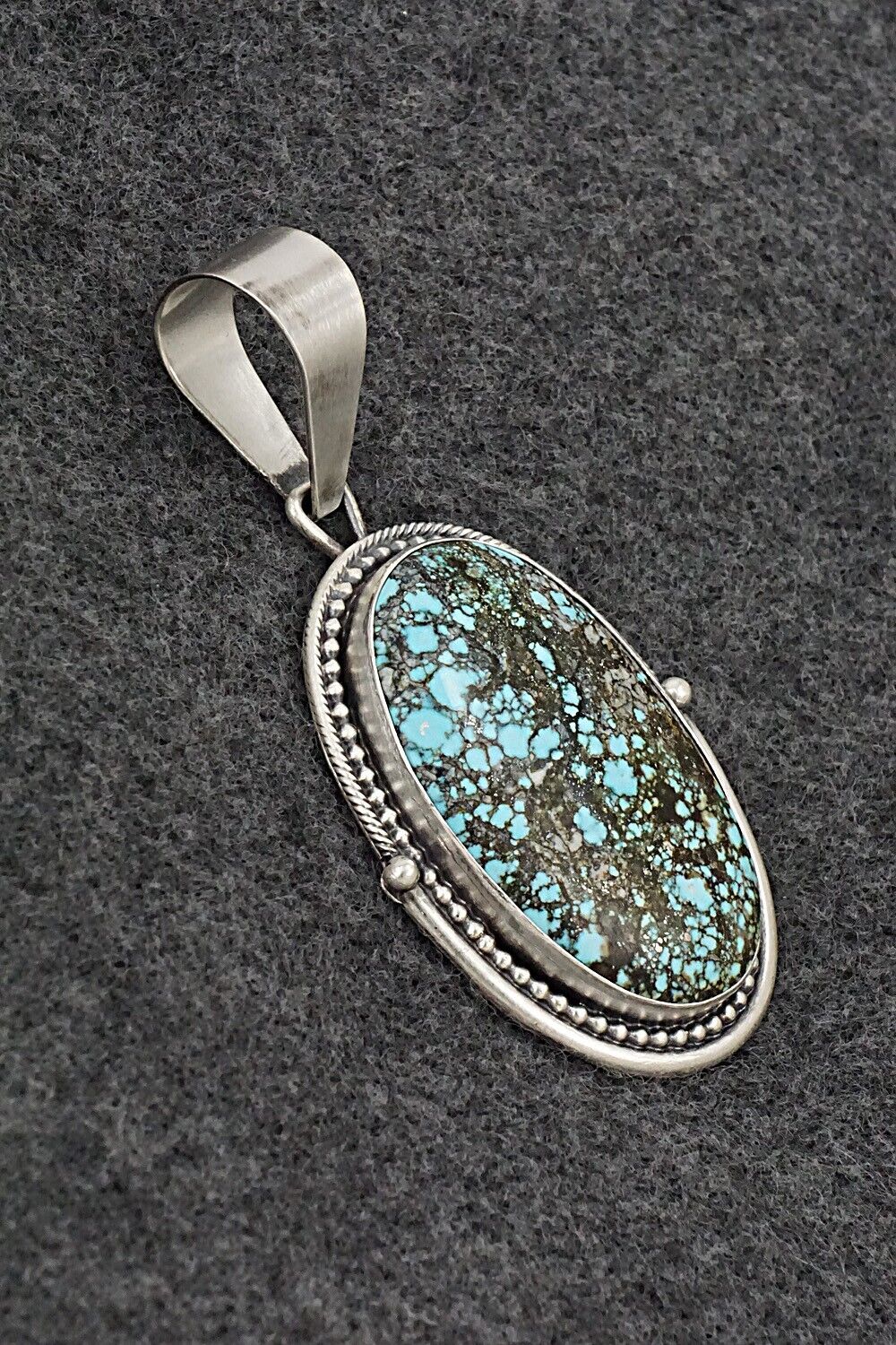 Turquoise & Sterling Silver Pendant - Daniel Benally