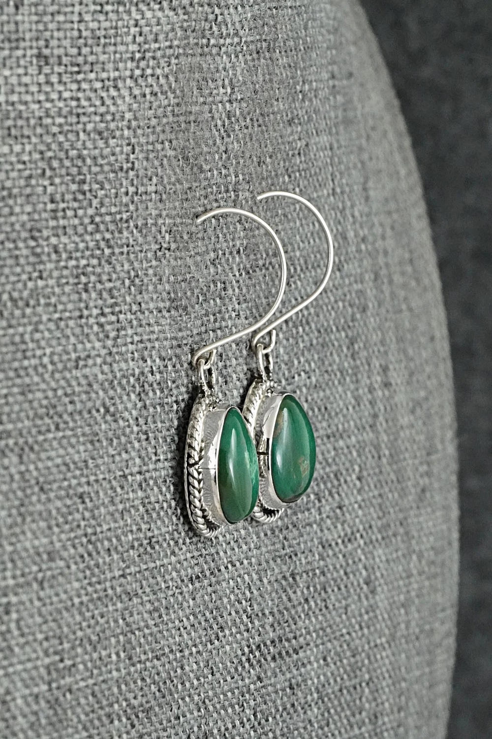 Turquoise & Sterling Silver Earrings - Rosemary Saunders