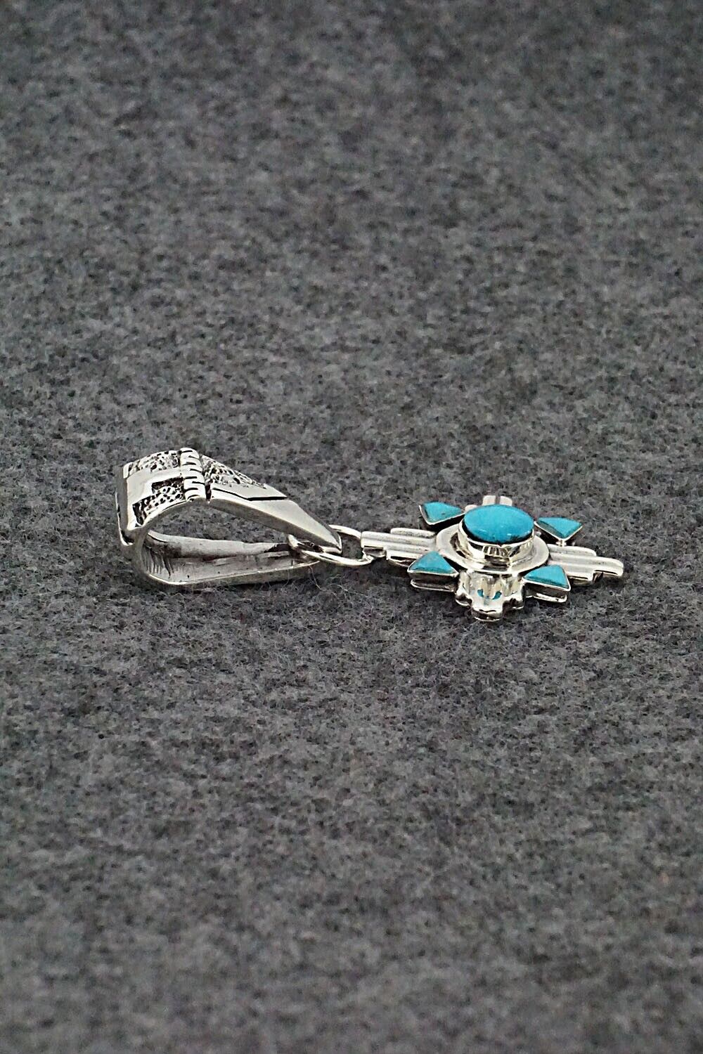 Turquoise and Sterling Silver Pendant - Sadie Jim