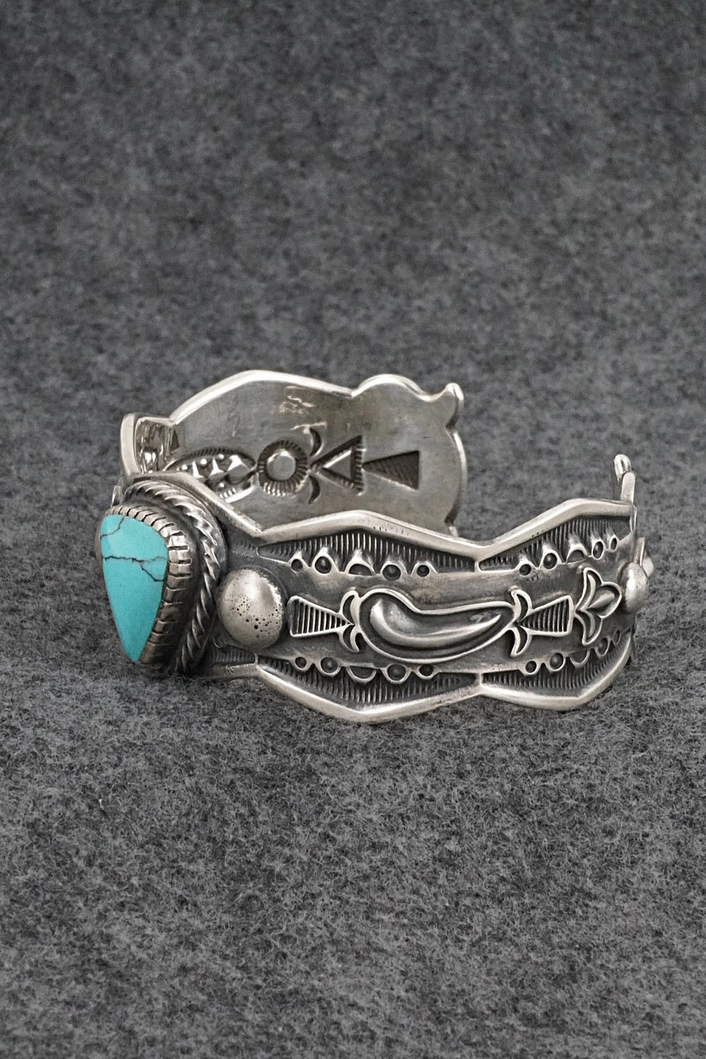 Turquoise & Sterling Silver Bracelet - Roland Dixson