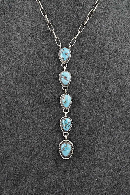 Turquoise & Sterling Silver Necklace - Bobby Johnson