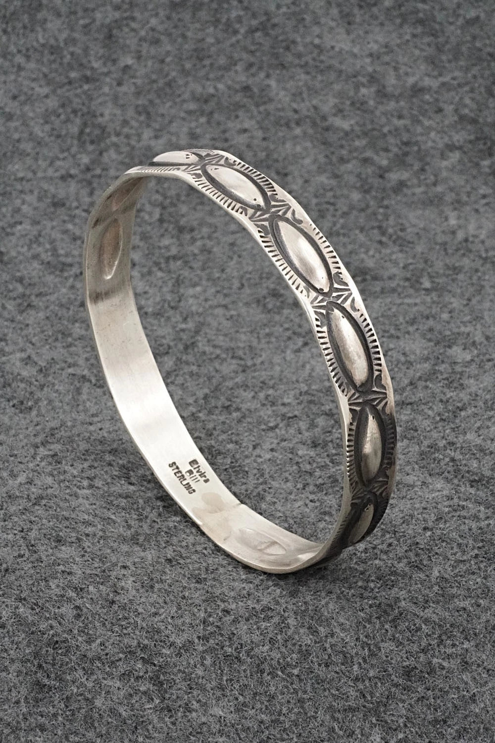 Sterling Silver Bangle Bracelet - Elvira Bill