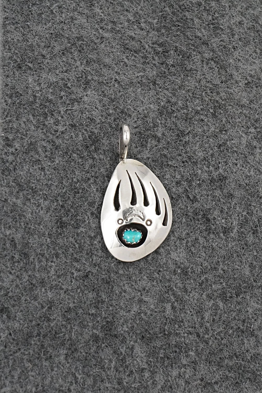 Turquoise & Sterling Silver Pendant - Ervin Begay