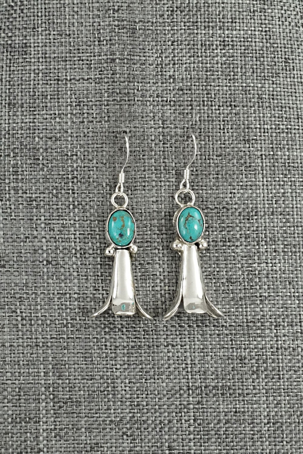 Turquoise & Sterling Silver Earrings - Robinson Martinez