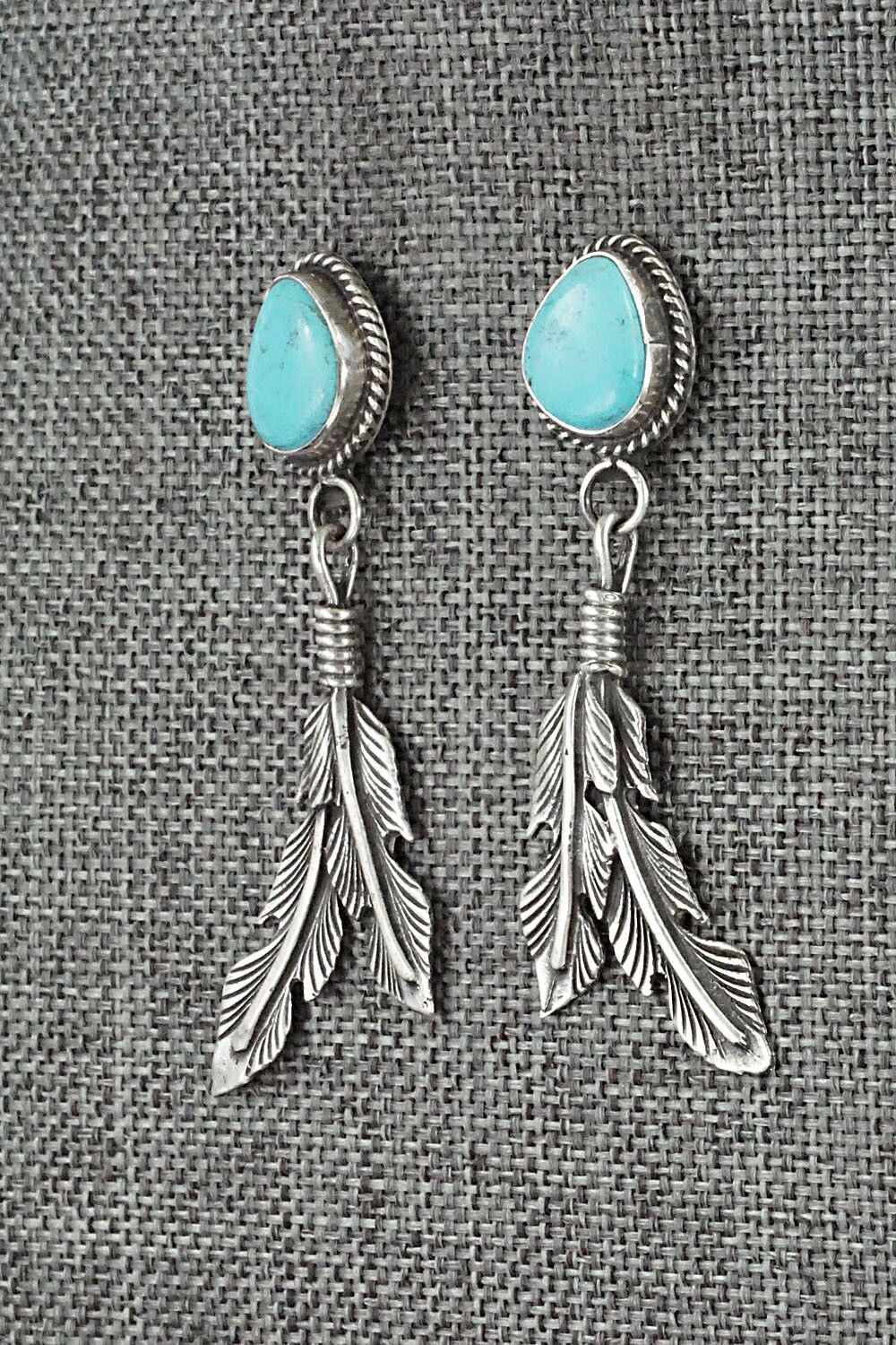 Turquoise and Sterling Silver Earrings - Sharon McCarthy