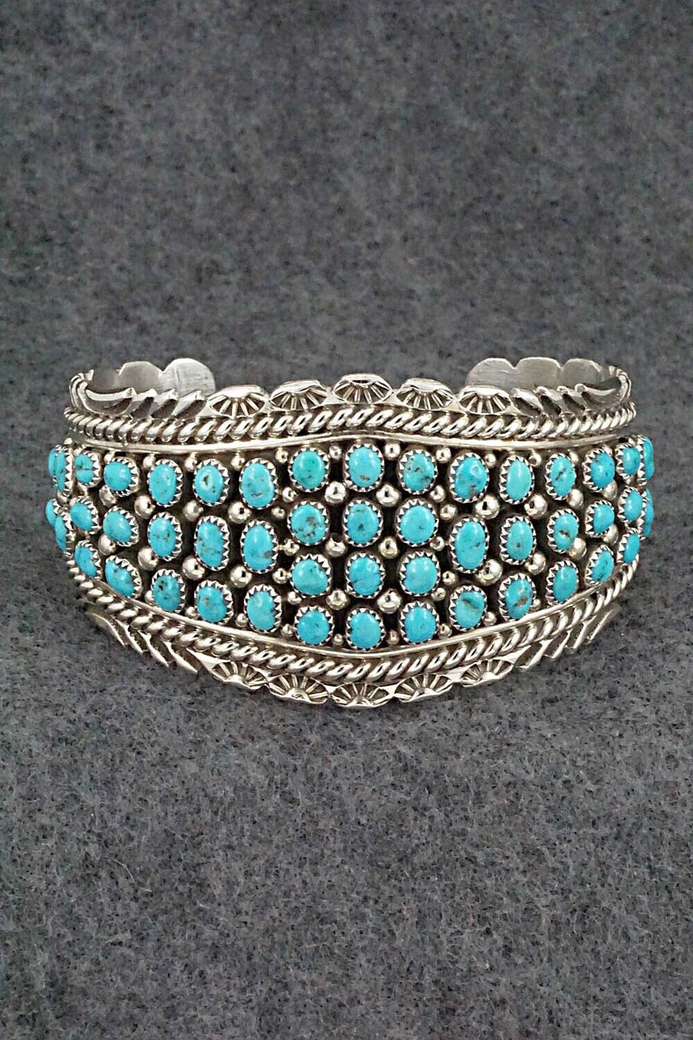 Turquoise & Sterling Silver Bracelet - Tina Jones