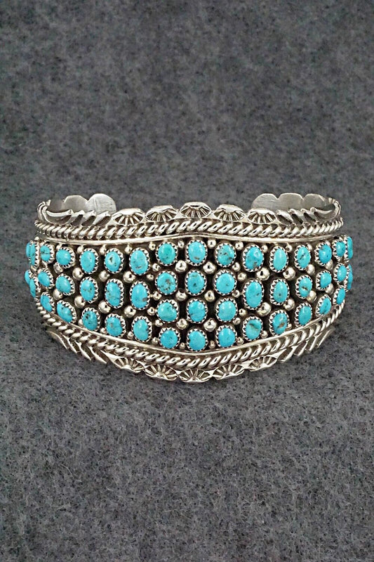 Turquoise & Sterling Silver Bracelet - Tina Jones