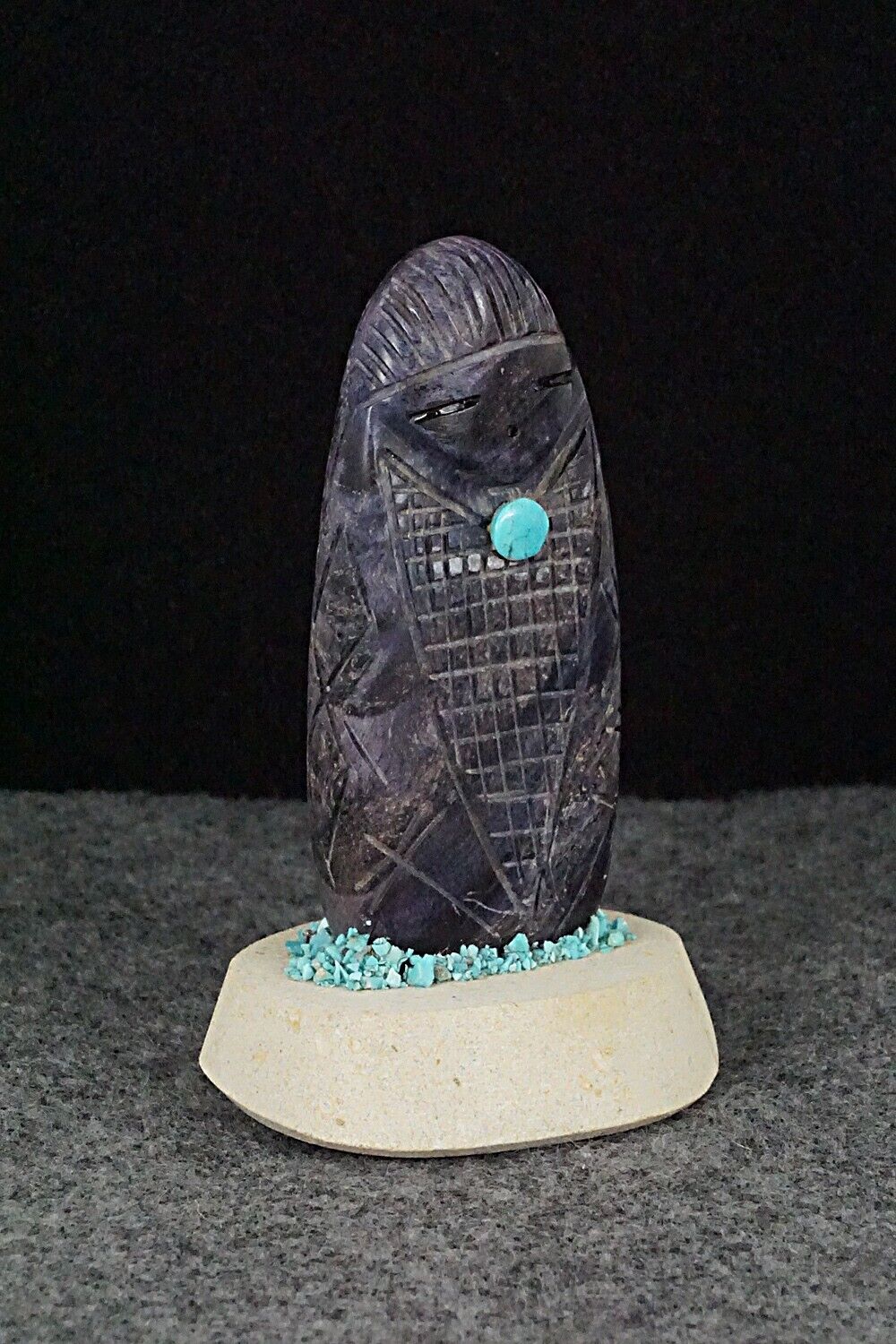 Corn Maiden Zuni Fetish Carving - Daniel Chattin