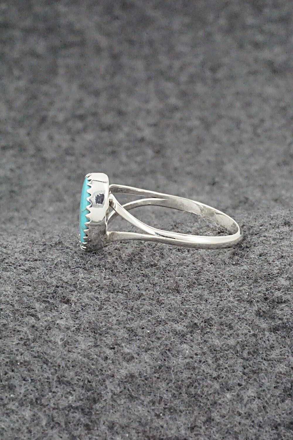 Turquoise & Sterling Silver Ring - Sharon McCarthy - Size 8.25