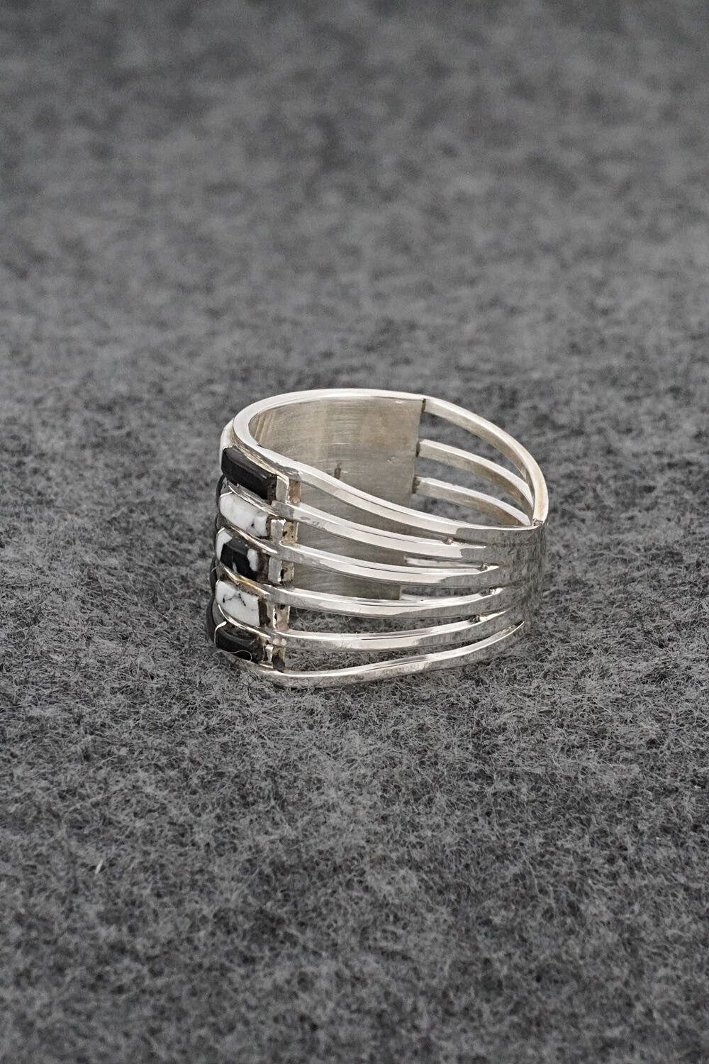 White Buffalo & Sterling Silver Ring - Jamie Johnson - Size 8