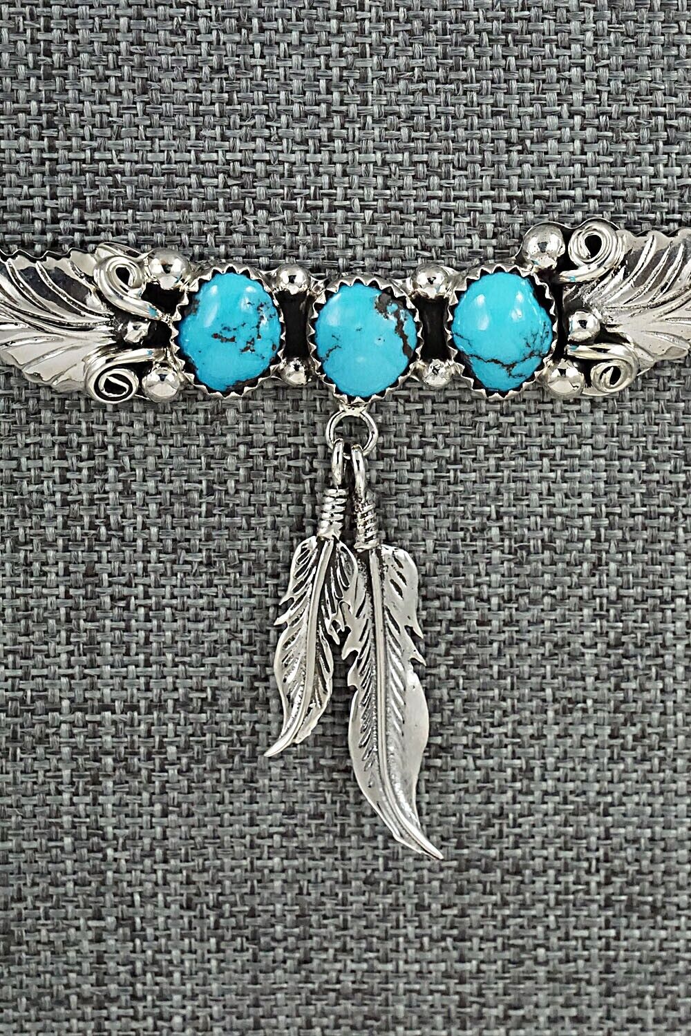 Turquoise & Sterling Silver Necklace - Sadie Jim