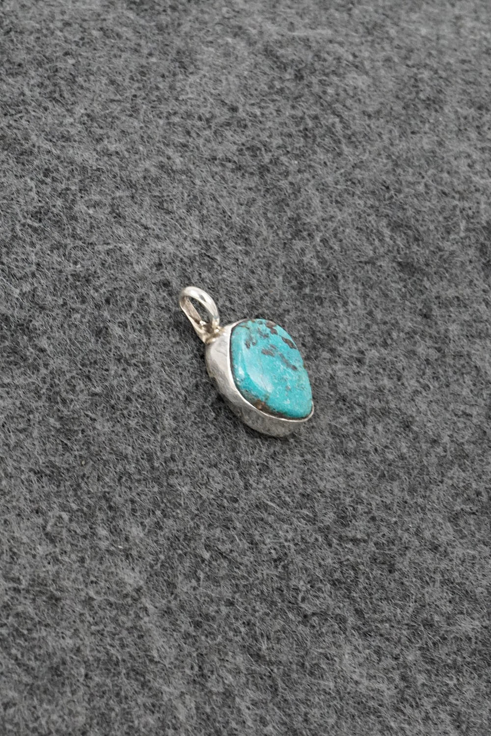 Turquoise & Sterling Silver Pendant - Ernest Hawthorne