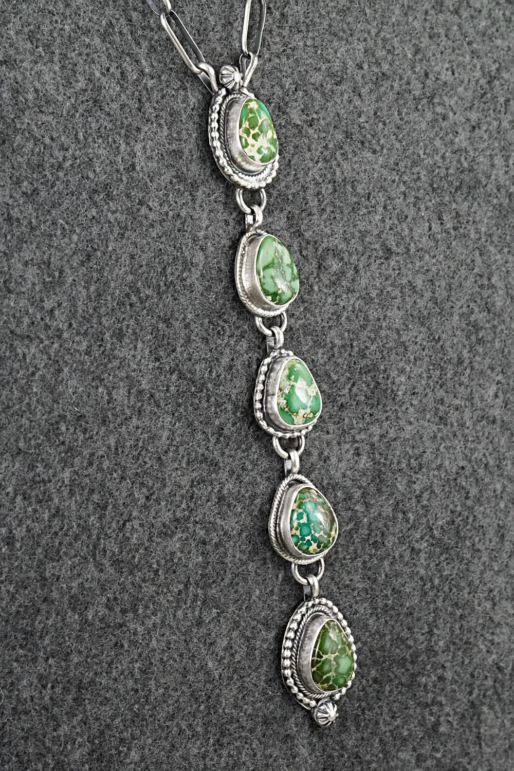 Turquoise & Sterling Silver Necklace - Bobby Johnson