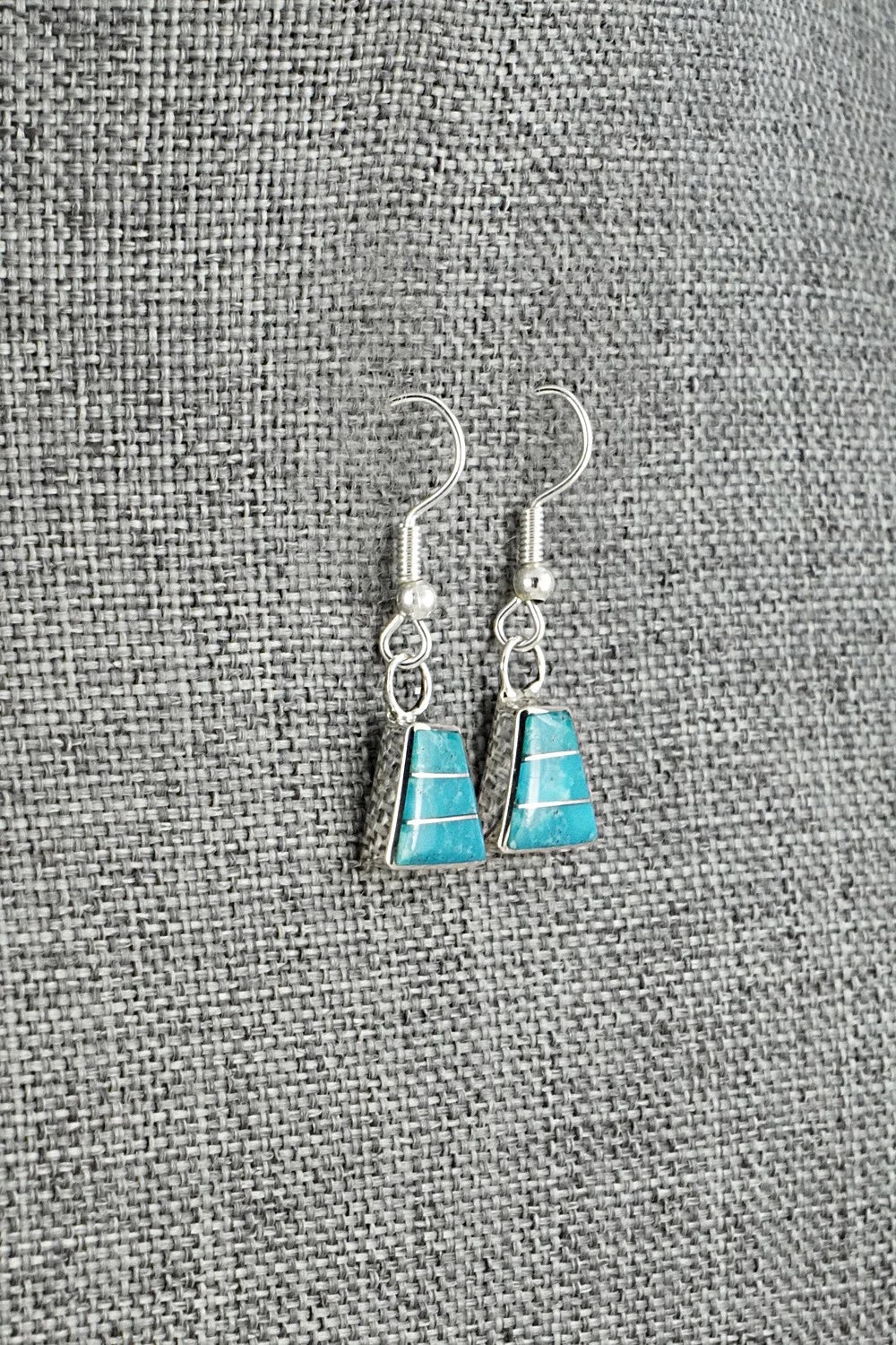 Turquoise and Sterling Silver Earrings - Michelle Haloo