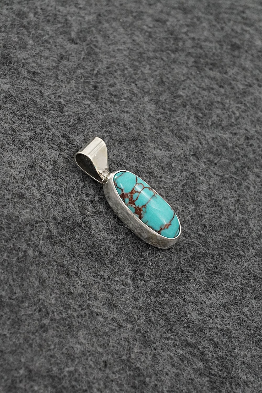 Turquoise & Sterling Silver Pendant - Rena Begay