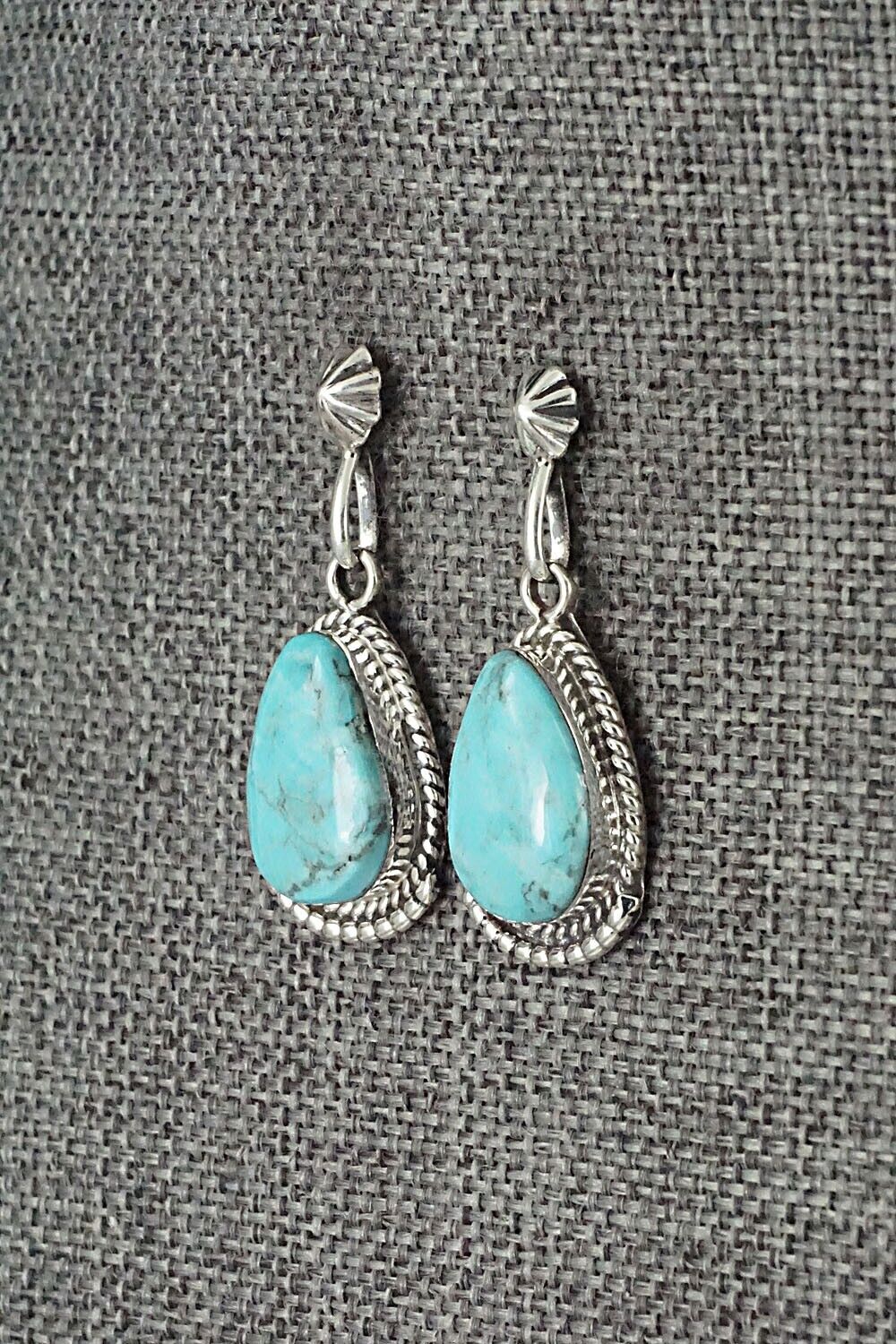 Turquoise and Sterling Silver Earrings - Sharon McCarthy