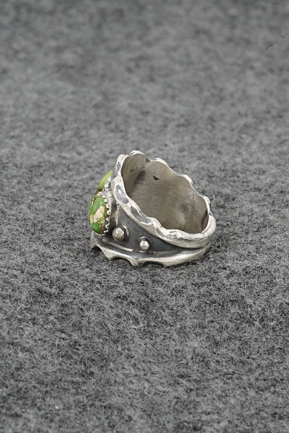 Turquoise & Sterling Silver Ring - Genevieve Francisco - Size 8