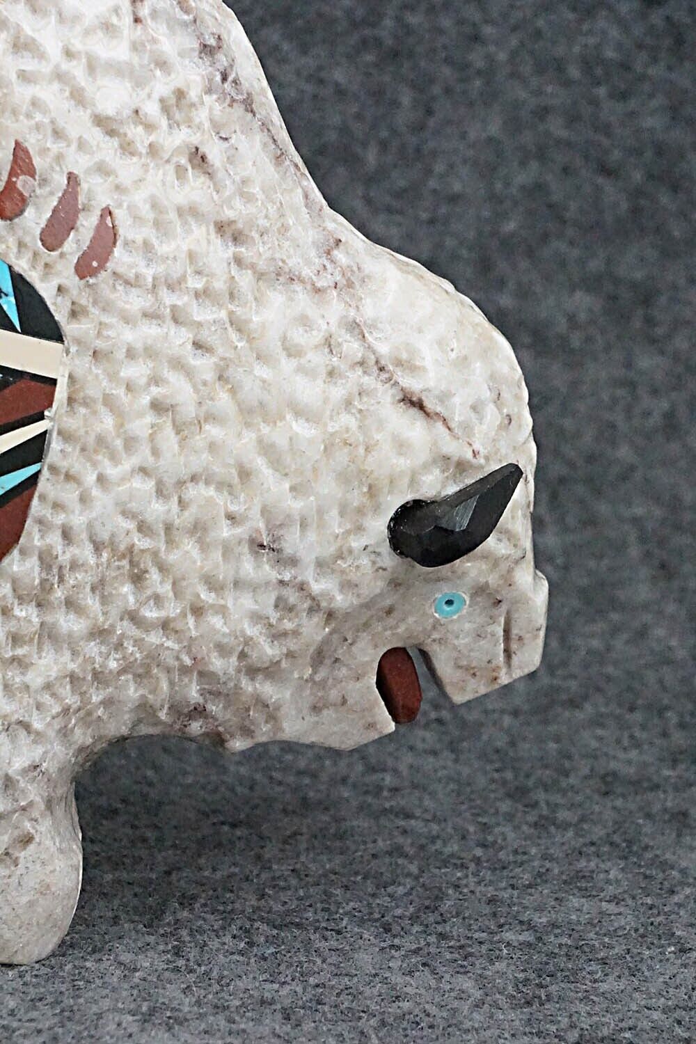 Buffalo Navajo Fetish Carving - Ben Livingston