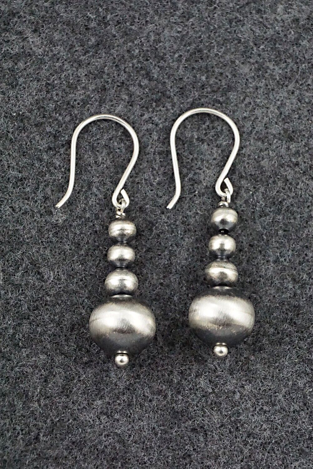 Sterling Silver Navajo Pearl Earrings - Amanda Larry