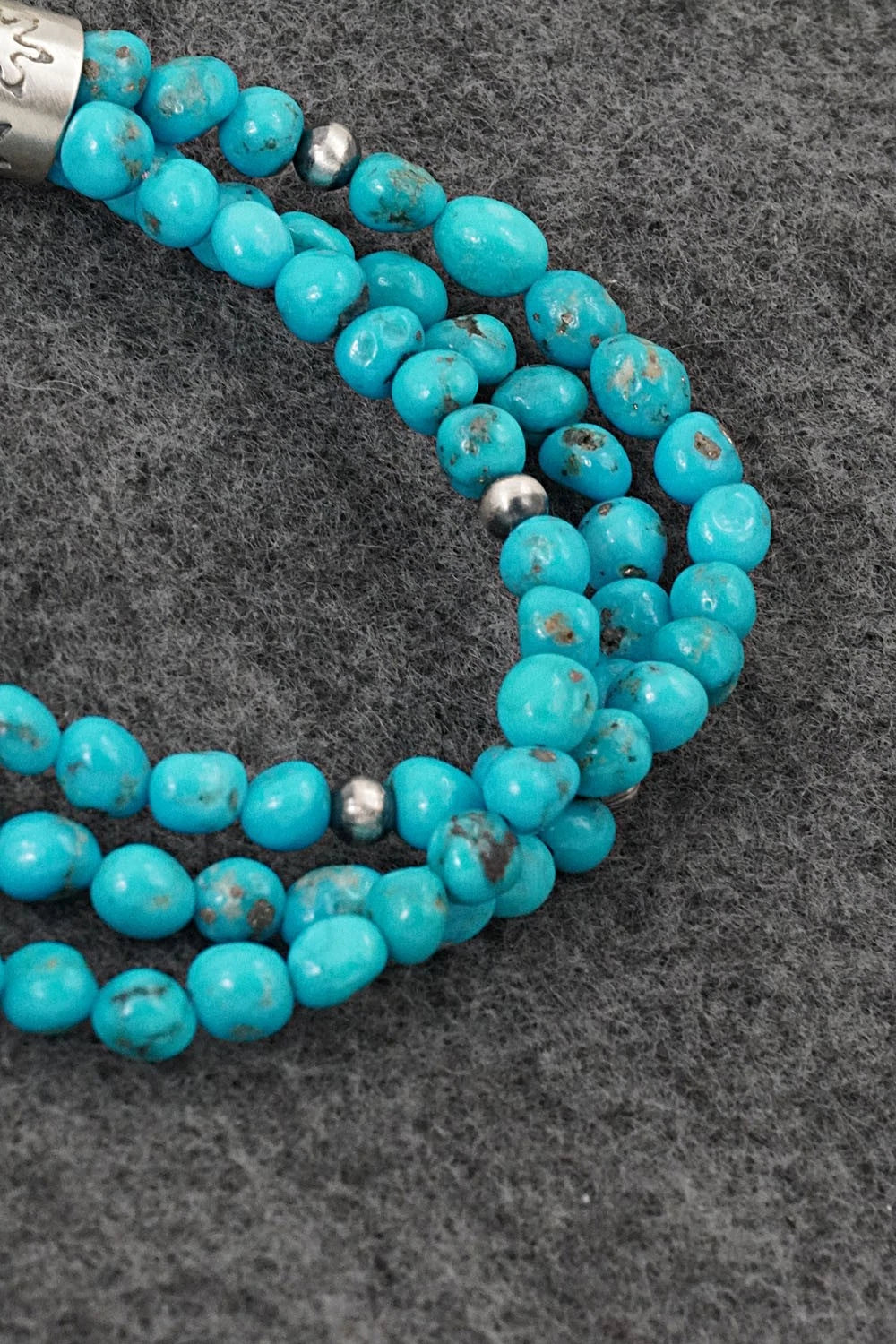 Turquoise & Sterling Silver Bracelet - Theresa Skeets