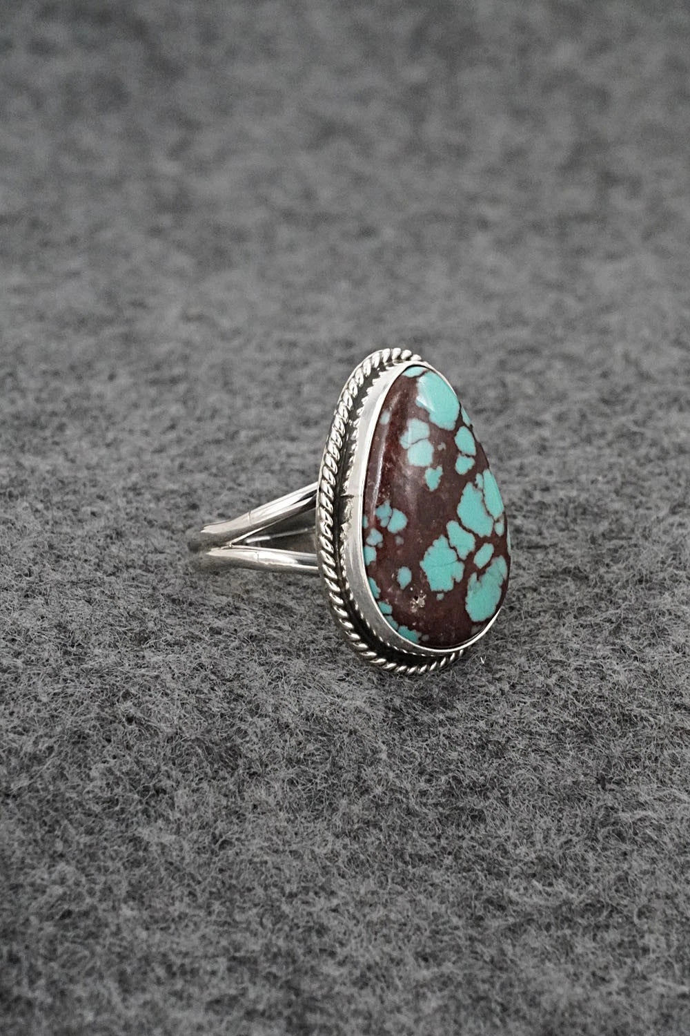 Turquoise & Sterling Silver Ring - Eugene Gruber - Size 6