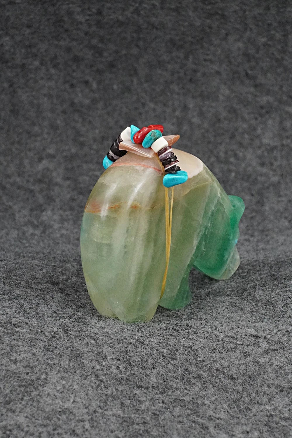 Bear Zuni Fetish Carving - Rodney Laiwakete