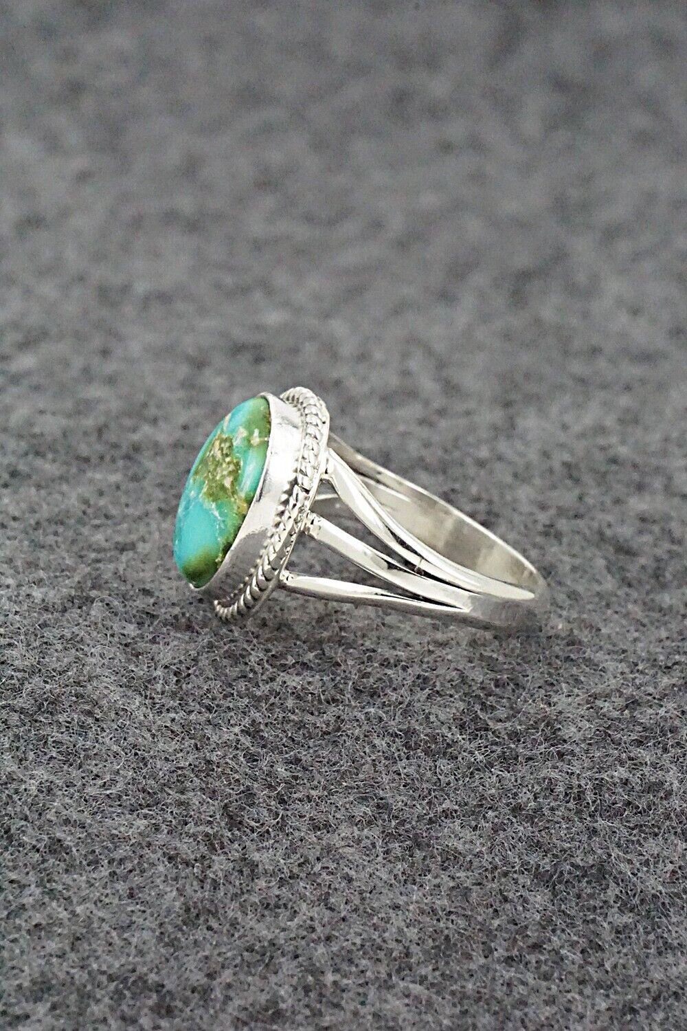Turquoise & Sterling Silver Ring - Alice Rose Saunders - Size 7.25