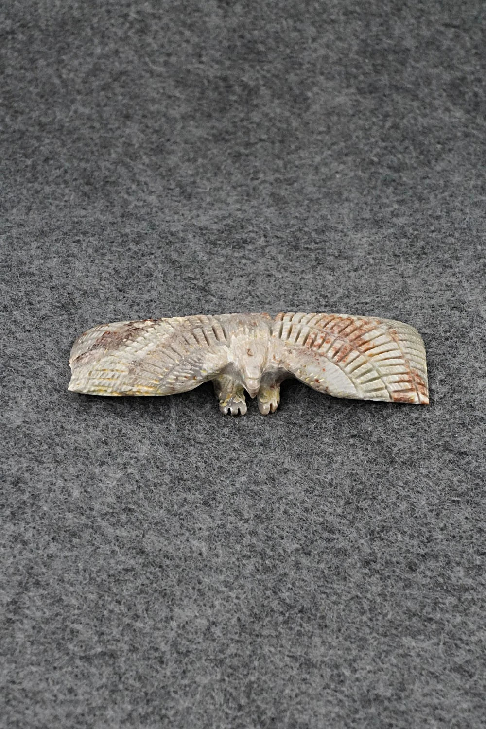 Eagle Zuni Fetish Carving - Todd Lowsayatee