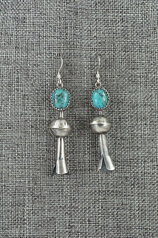 Turquoise & Sterling Silver Earrings - Emily Tsosie