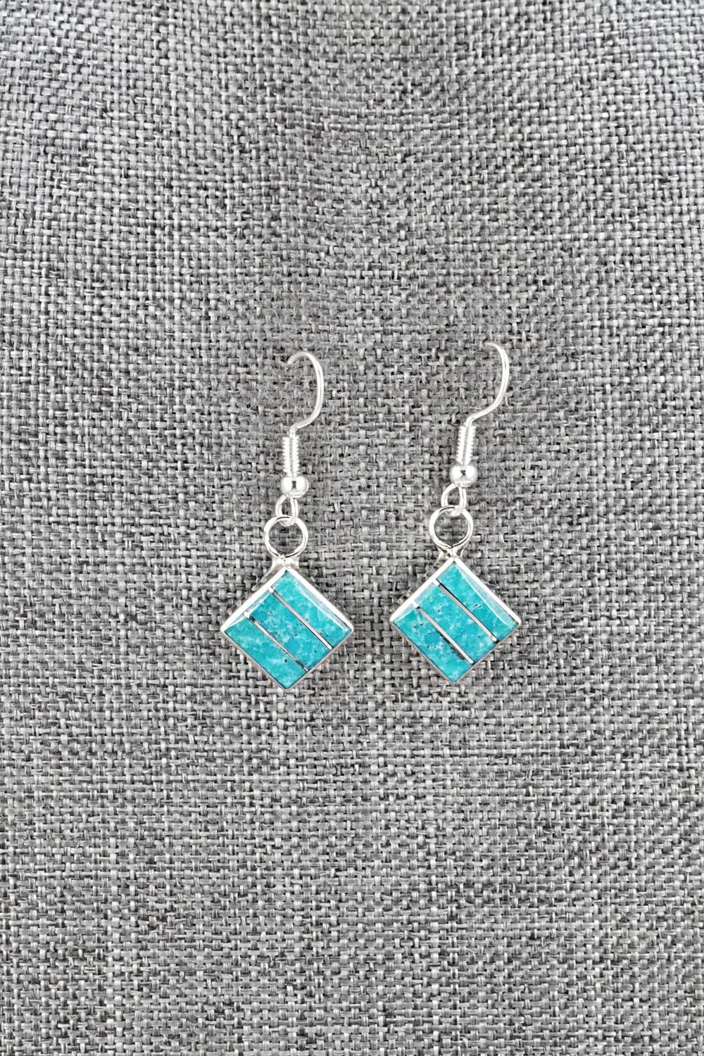 Turquoise and Sterling Silver Earrings - Michelle Haloo