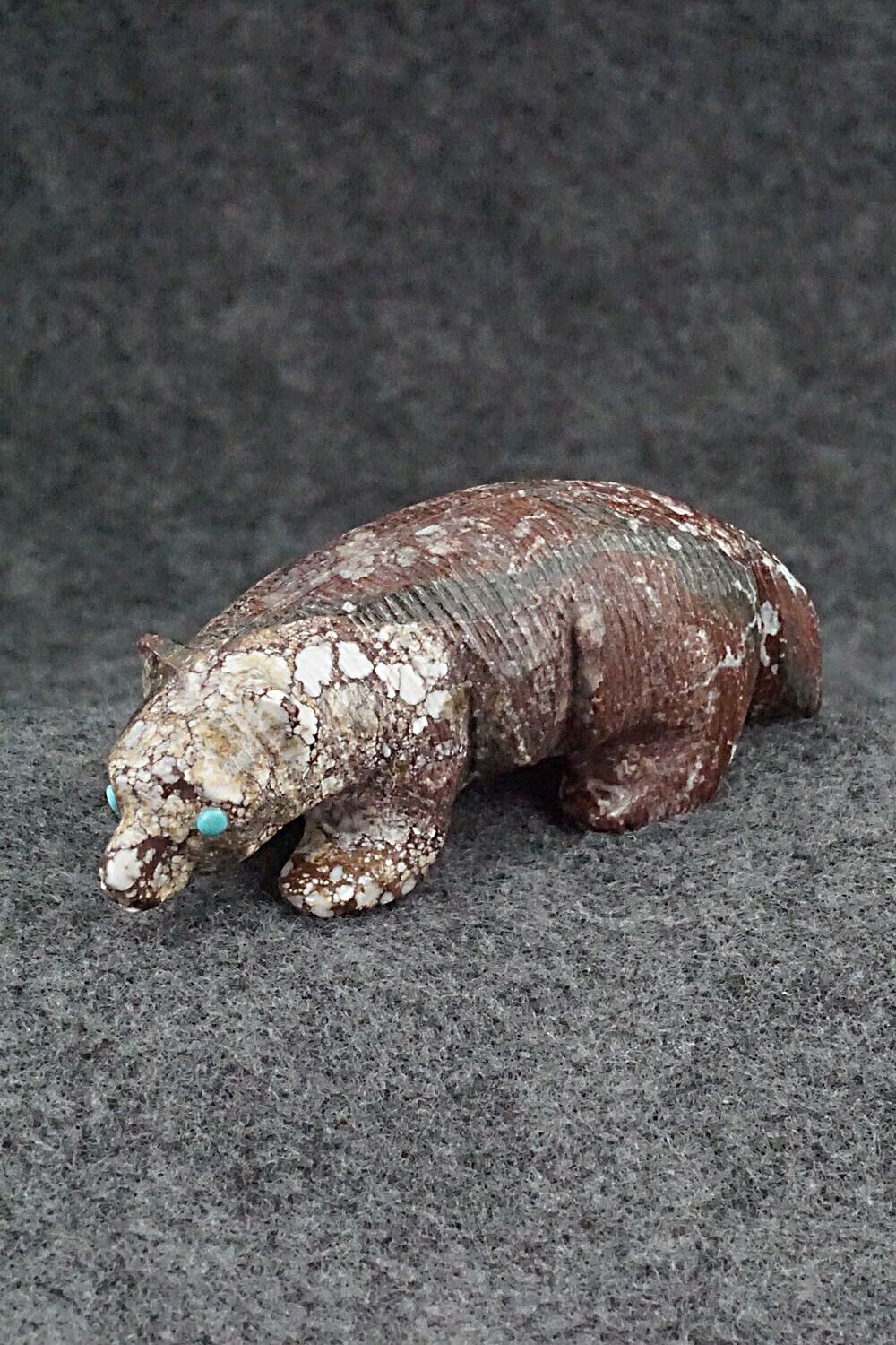 Badger Zuni Fetish Carving - Ronnie Lunasee