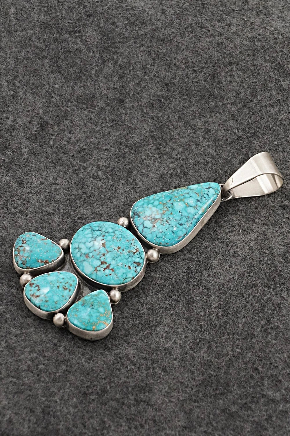 Turquoise & Sterling Silver Pendant - Darrin Livingston