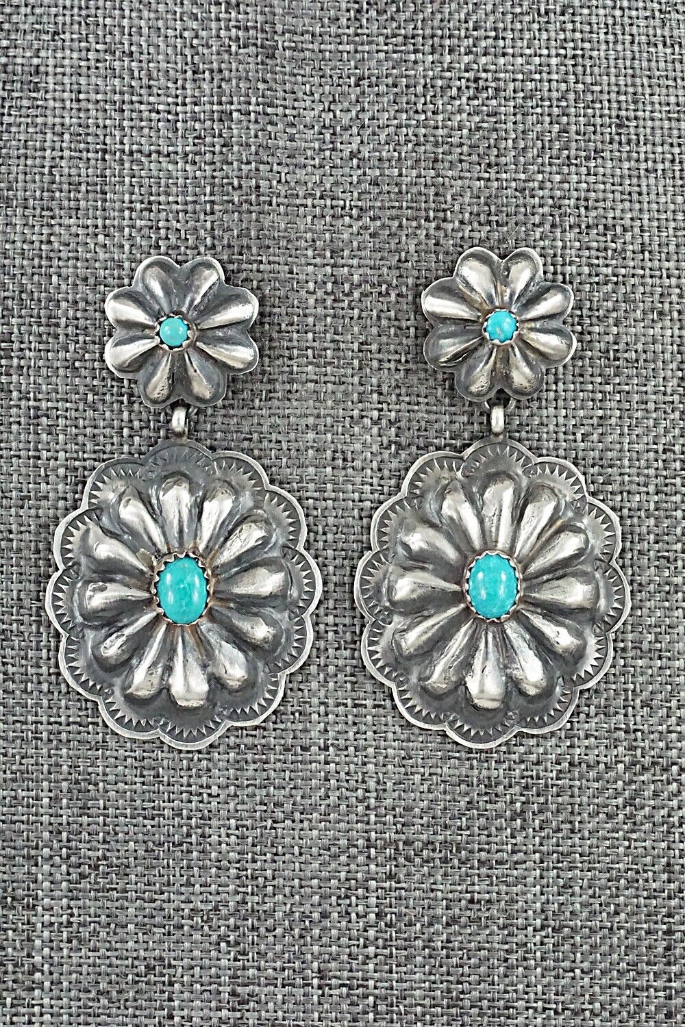 Turquoise & Sterling Silver Earrings - Rita Lee