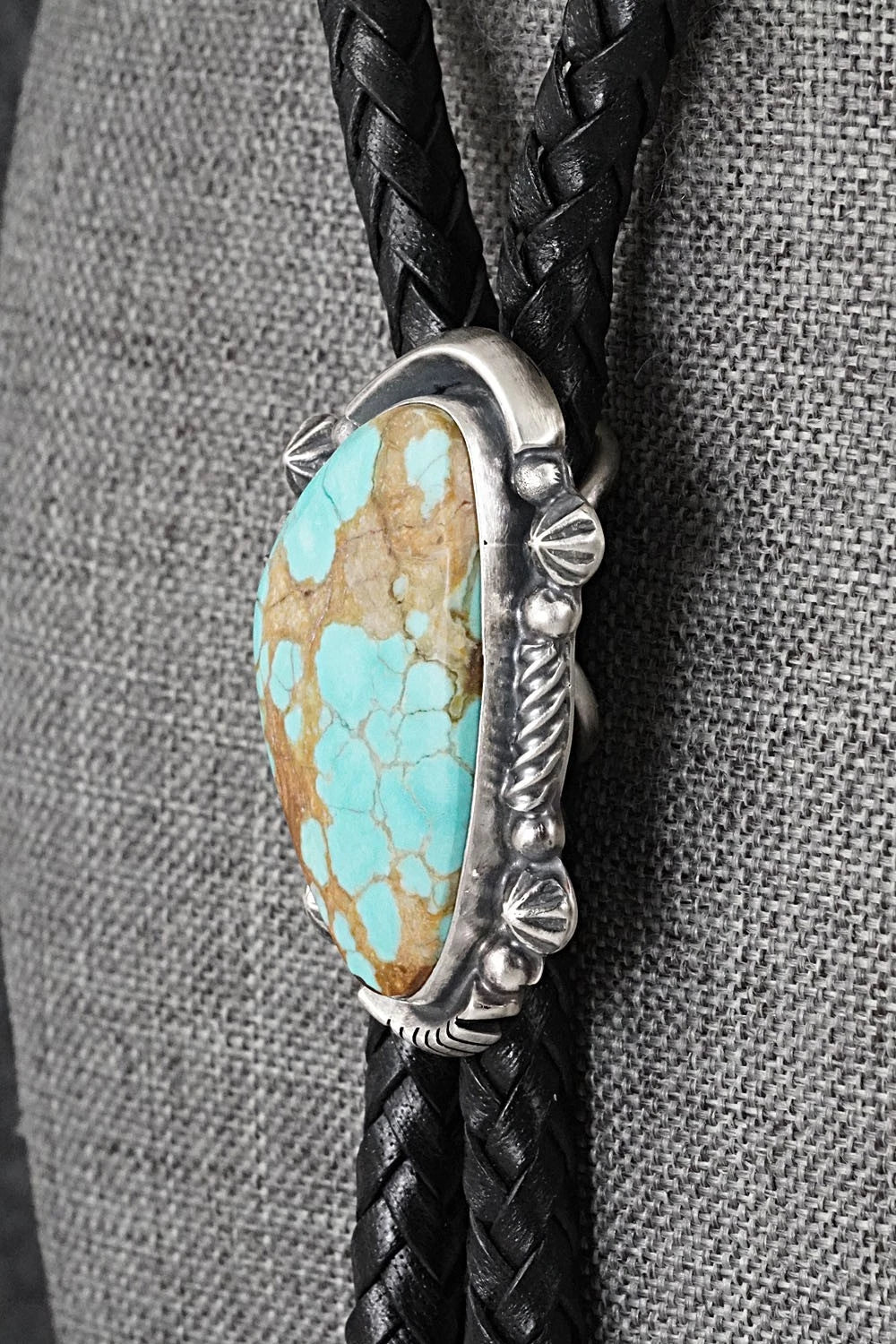 Turquoise & Sterling Silver Bolo Tie - Bob Becenti