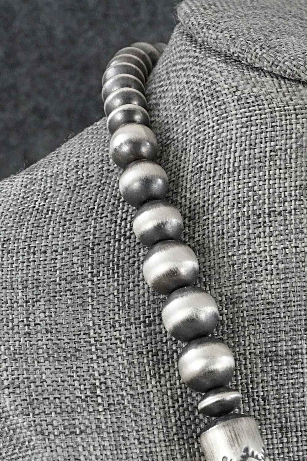Sterling Silver Navajo Pearl Necklace 28" - Rose Martin