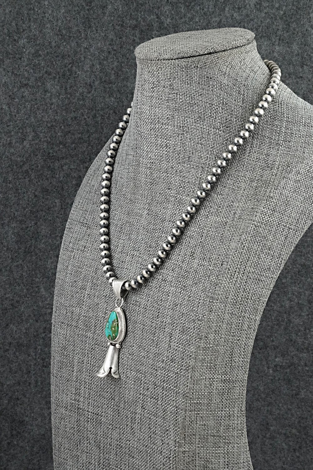 Turquoise & Sterling Silver Necklace - Samuel Yellowhair