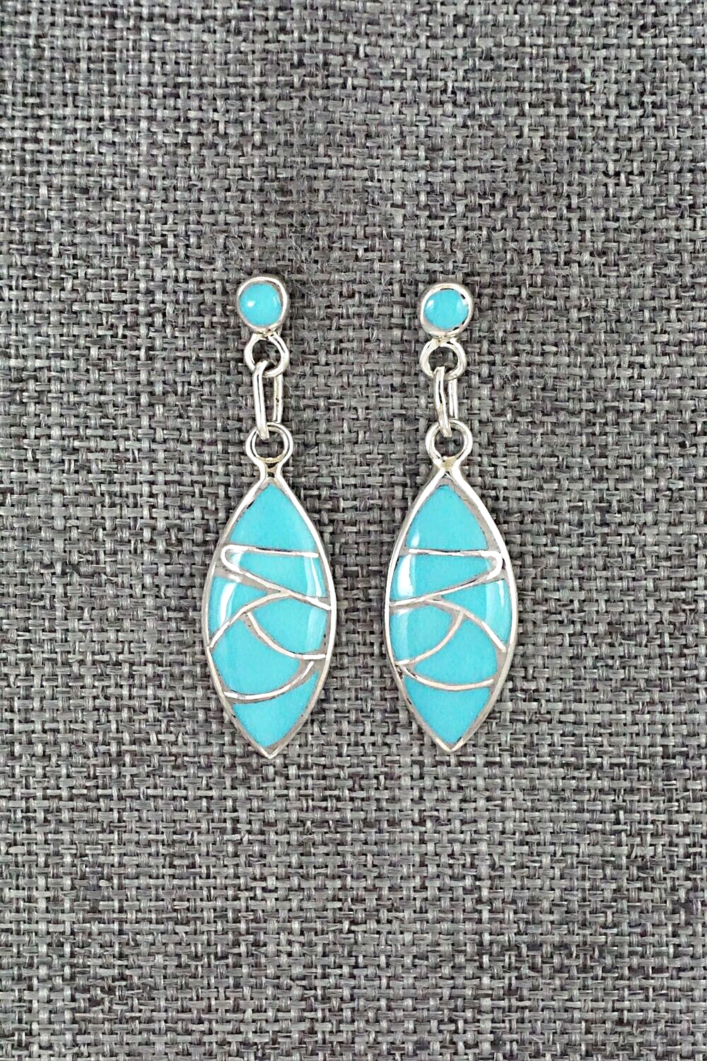 Turquoise & Sterling Silver Earrings - Orena Leekya