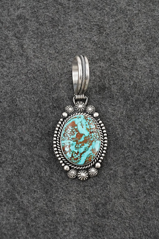 Turquoise & Sterling Silver Pendant - Michael Calladitto