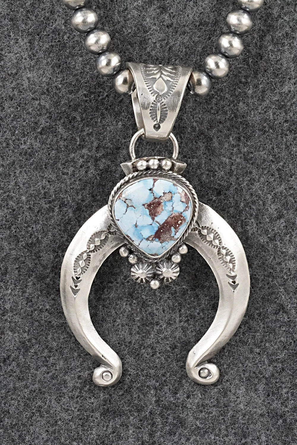 Turquoise & Sterling Silver Necklace - Samuel Yellowhair