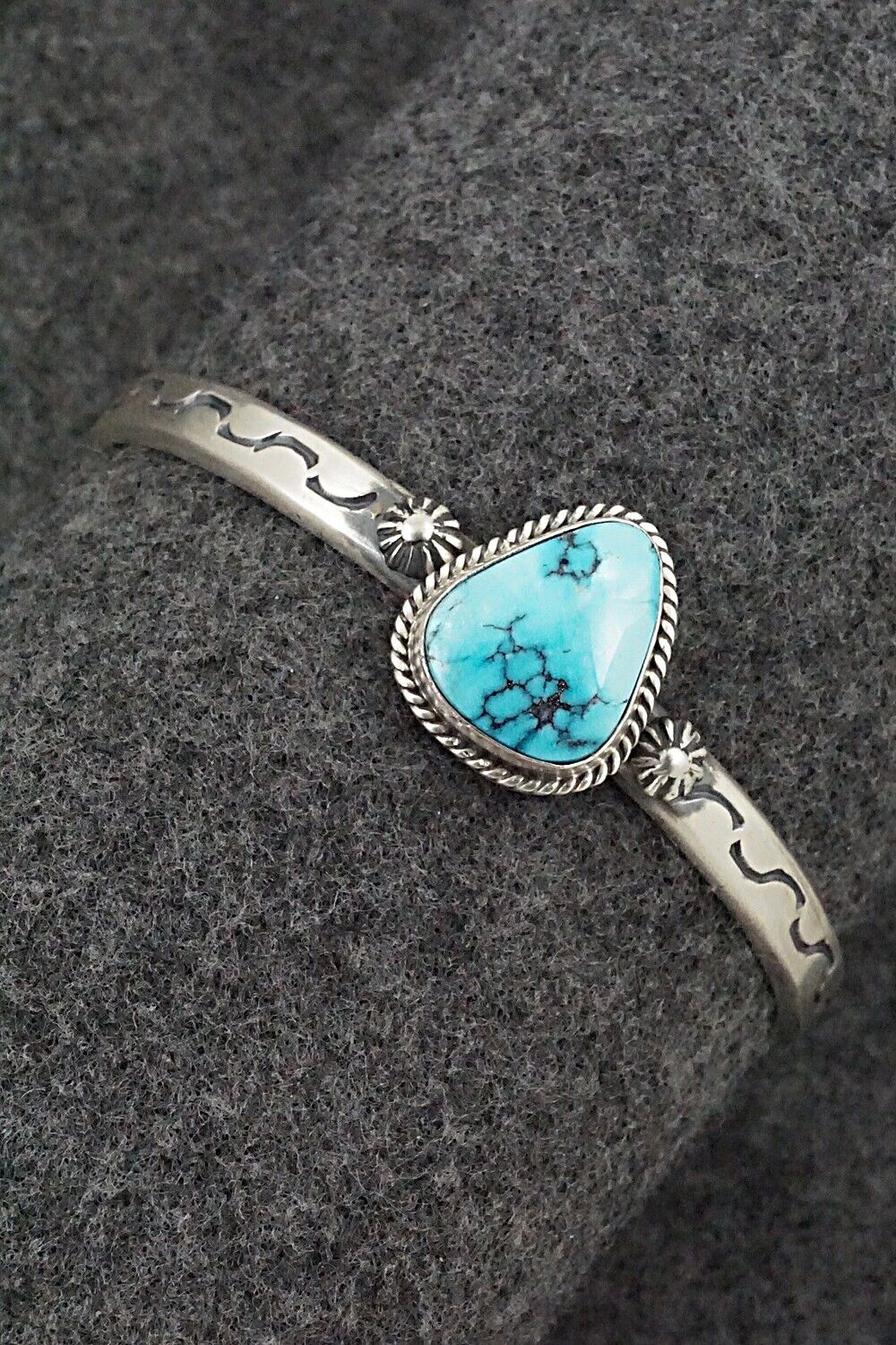 Turquoise & Sterling Silver Bracelet - Samuel Yellowhair