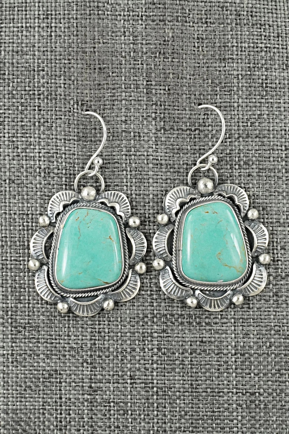 Turquoise & Sterling Silver Earrings - Jackson Hoskie