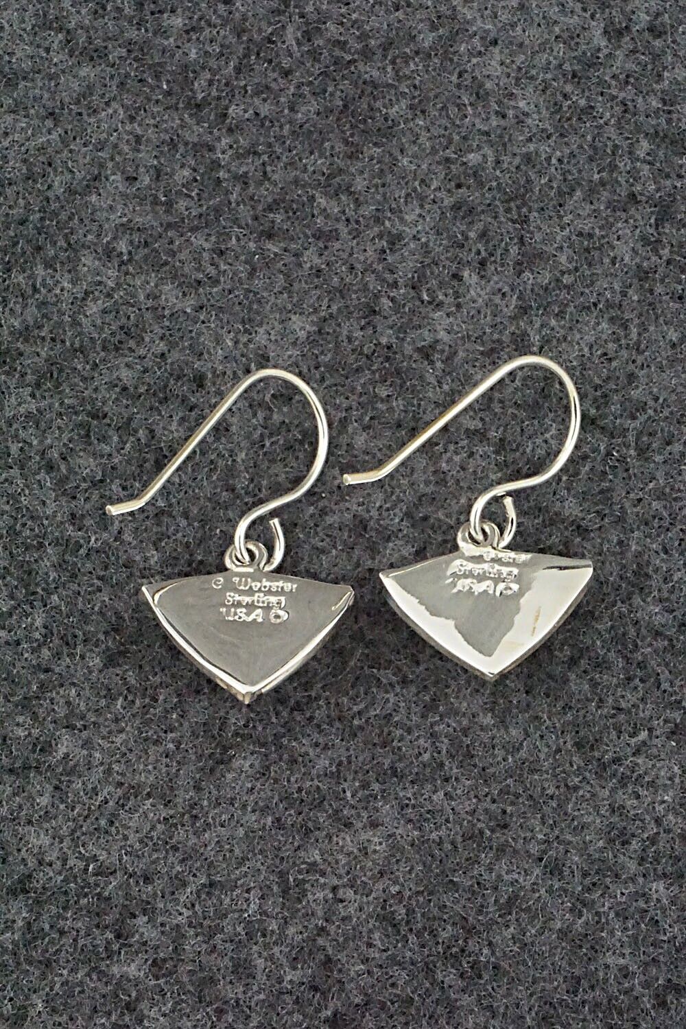 White Buffalo & Sterling Silver Earrings - Cathy Webster