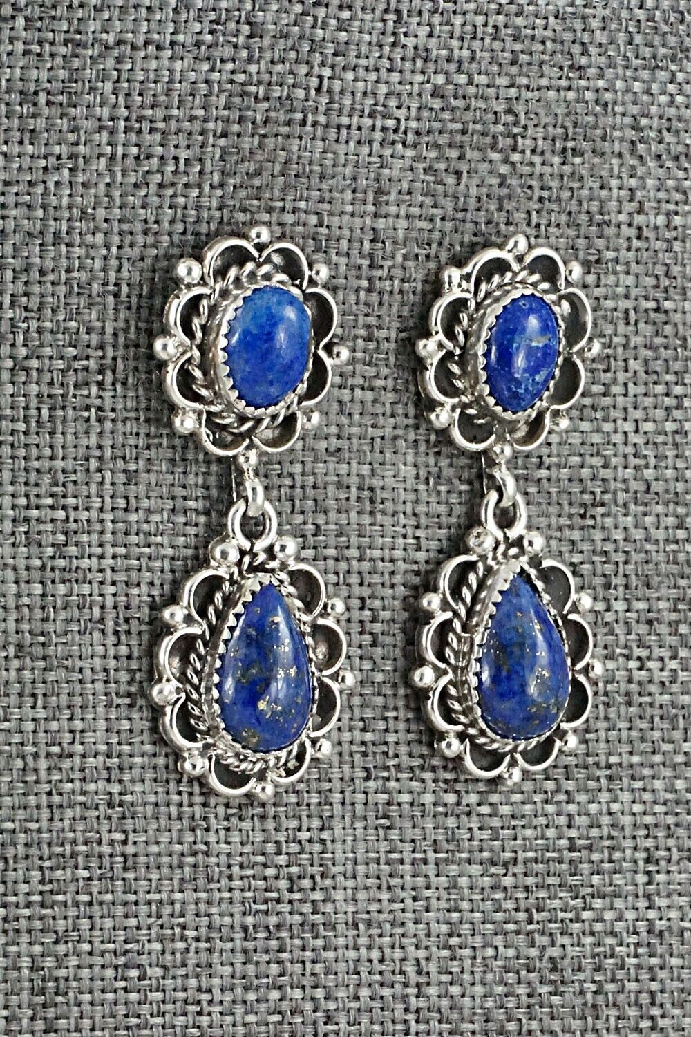 Lapis & Sterling Silver Earrings - Maritta Martinez
