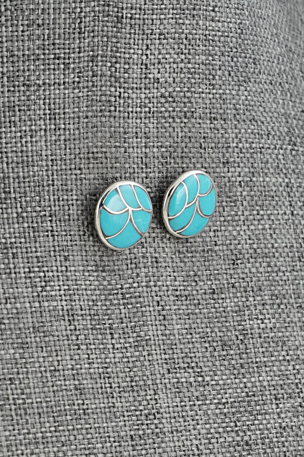 Turquoise & Sterling Silver Earrings - Orena Leekya