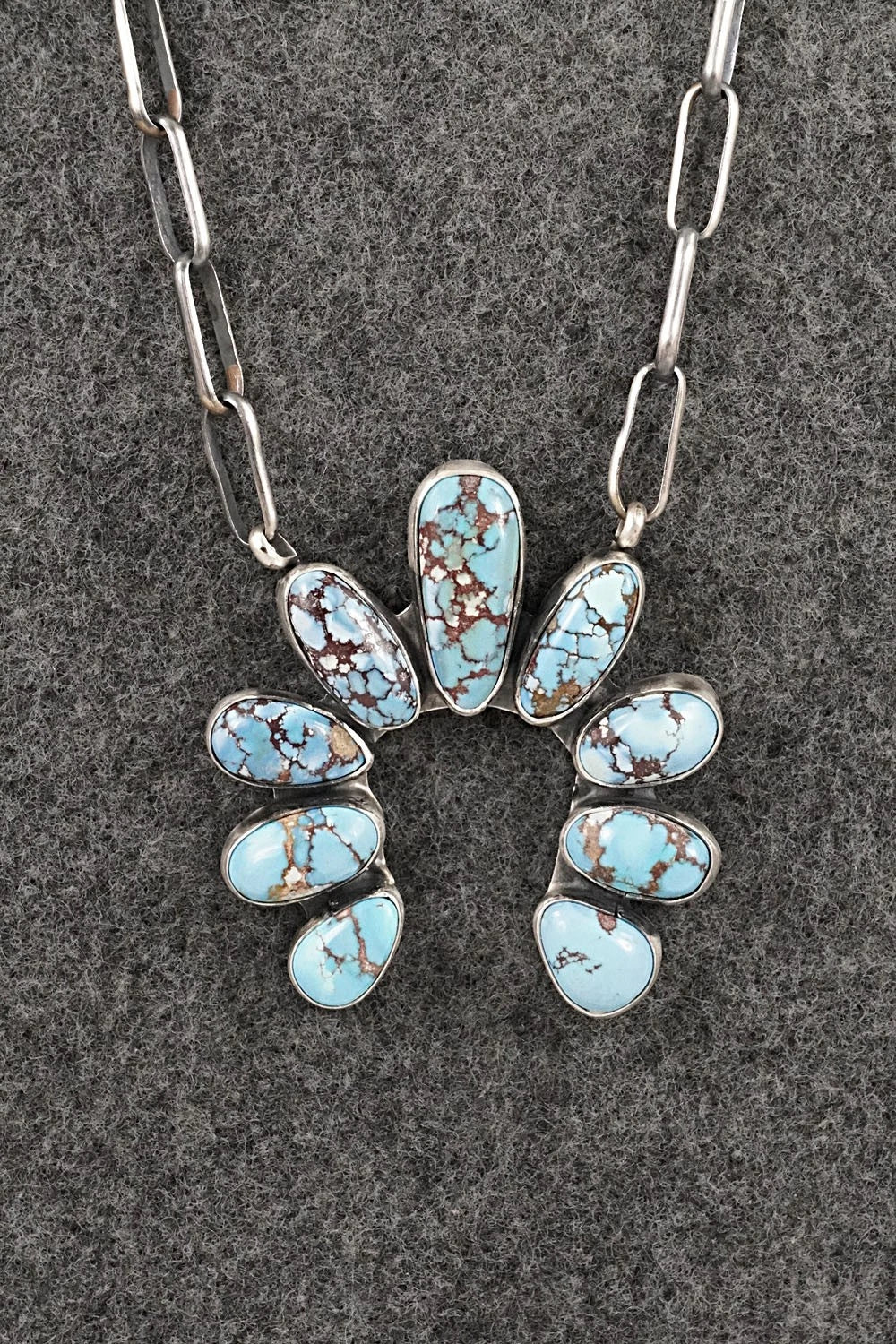 Turquoise & Sterling Silver Necklace - Darrin Livingston