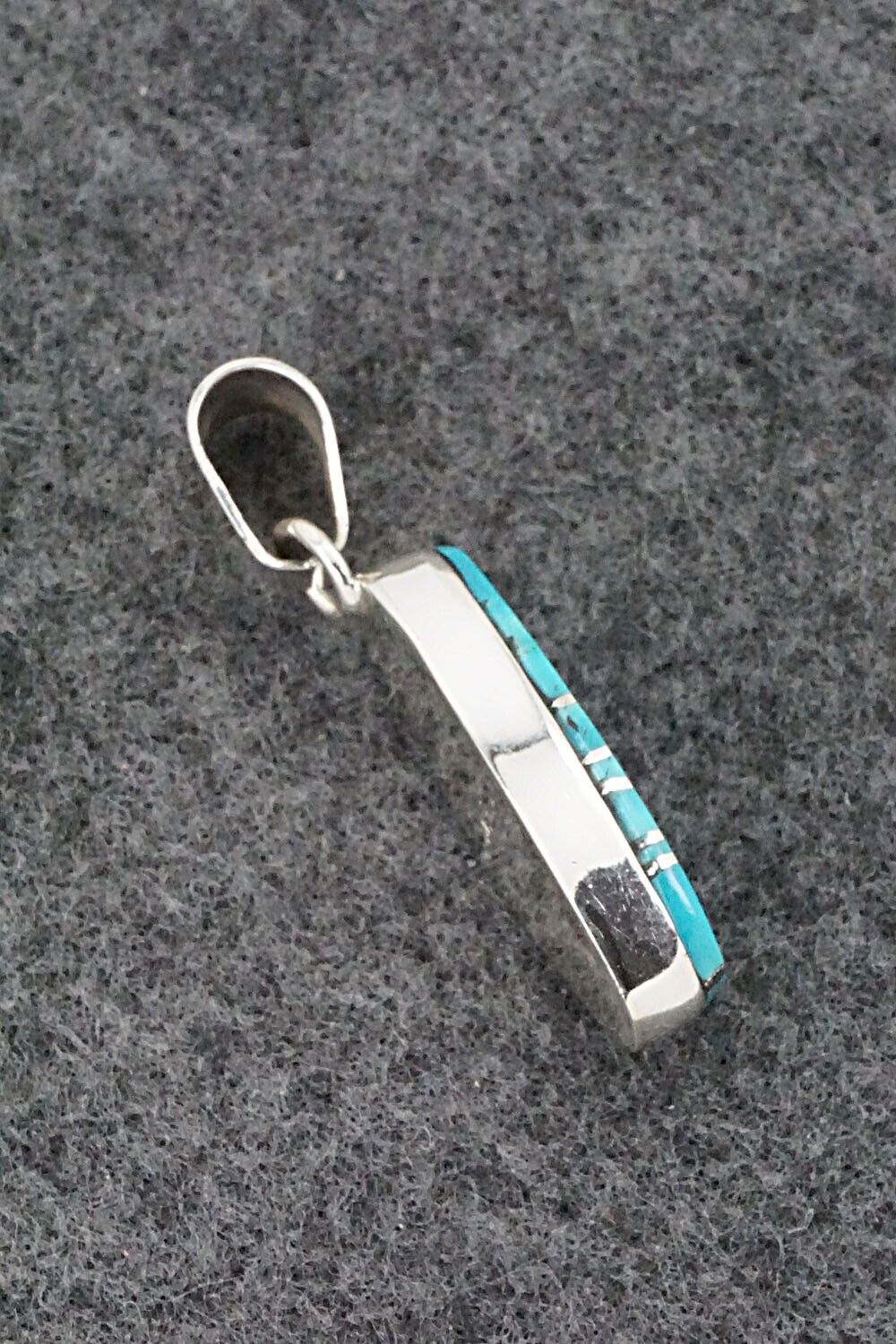 Turquoise & Sterling Silver Pendant & Earrings Set - Julia Etsitty