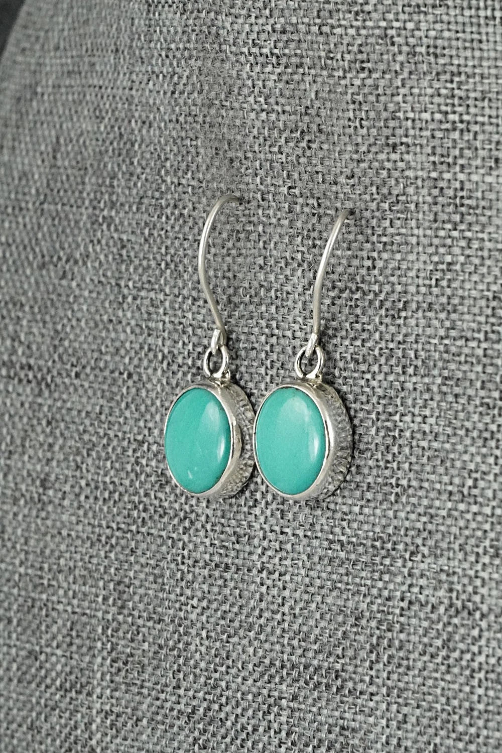 Turquoise & Sterling Silver Earrings - Rosemary Saunders
