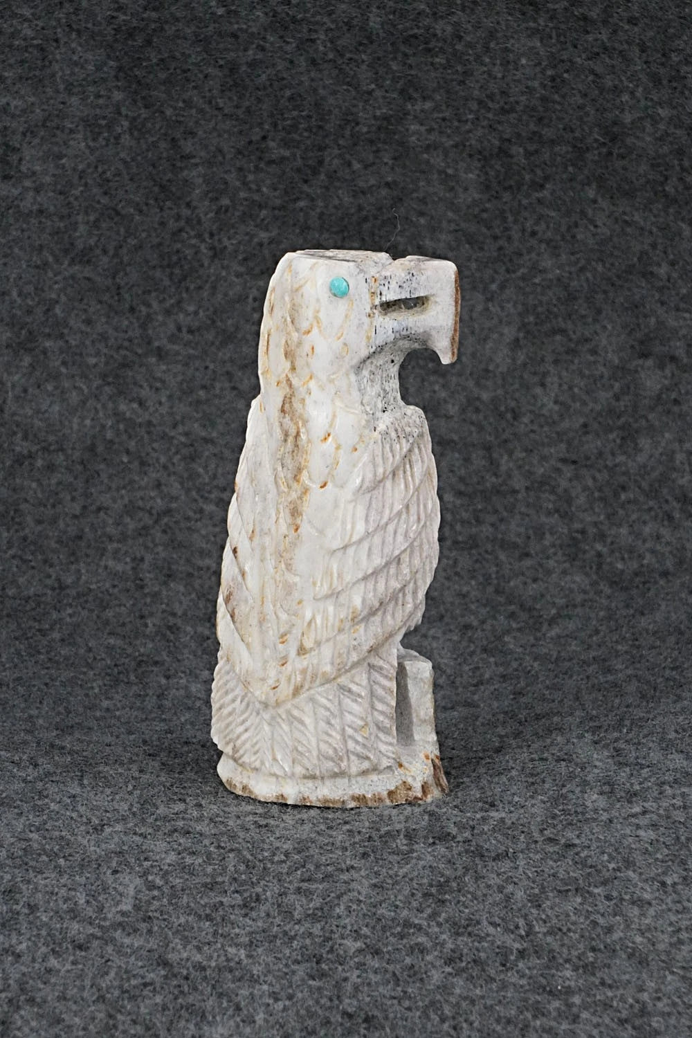 Eagle Zuni Fetish Carving - Garrick Weeka