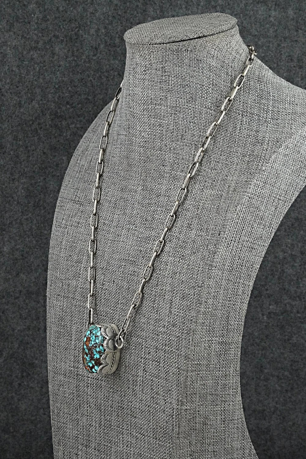 Turquoise & Sterling Silver Necklace - Randy Boyd